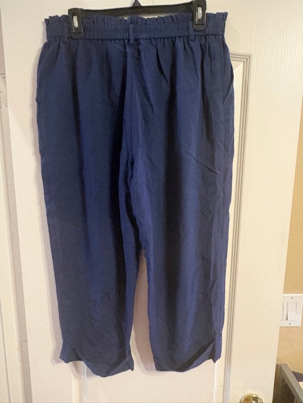 Halara Navy Wide-Leg Pants L NWT